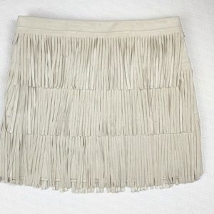 NWOT  BCBG Max Azria  FRINGED MINI SKIRT, SIZE 6